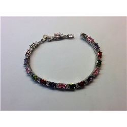 MULTI COLORED SWAROVSKI ELEMENTS BRACELET