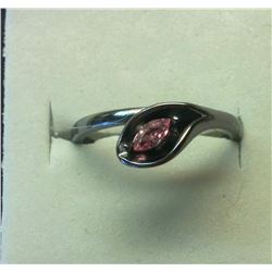 MAUVE CALLA LILY SWAROVSKI ELEMENTS RING