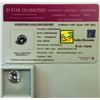 ROUND CLEAR CUBIC ZIRCONIA WITH COA
