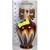 Image 1 : VINTAGE BROWN GLAZED INFINITY DECANTER/VASE WITH
