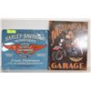 Image 1 : 2 TIN SIGNS INCL HARLEY DAVIDSON AND MOTORHEAD