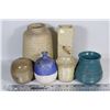 Image 1 : LOT OF 6 DECORATIVE POTTERY STYLE VASES AND MORE