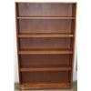 Image 1 : 5 SHELF WOOD BOOKCASE 10"X37"X60"H