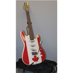 ELECTRIC GUITAR WITH STAND AND CASE