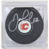 Image 1 : JAROME IGINLA SIGNED CALGARY FLAMES PUCK WITH COA