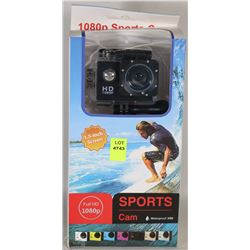 NEW 1080P SPORTS ACTION CAMERA WITH MOUNTS