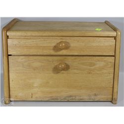 WOODEN BREAD BOX