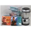 Image 1 : BOX OF NEW CD'S + CAMPING LANTERN
