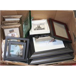 LARGE BOX OF PICTURE FRAMES