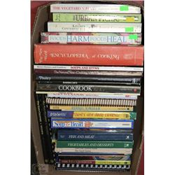 BOX FULL OF COOKBOOKS FOR EVERY TYPE