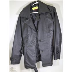 NEW EMPORIO JACKET BLACK  FAUX LEATHER