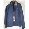 Image 1 : NEW EMPORIO JACKET BLUE FAUX LEATHER SIZE S