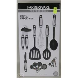 NEW FARBERWARE 14 PC TOOL AND GADGET SET