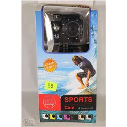 NEW 1080P SPORTS ACTION CAM WITH MOUNTS