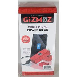 NEW GIZMOZ MOBILE PHONE POWER BRICK -