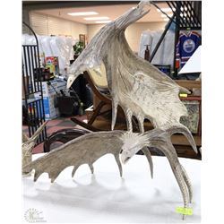 LARGE CARVED ONE OF A KIND NATIVE HAND SIGNED