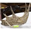 Image 1 : NATIVE HAND CARVED ANTLER OUTDOOR SCENE WITH