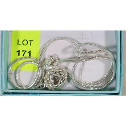POLICE SEIZURE UNKNOWN CHAIN WITH HEART PENDANT