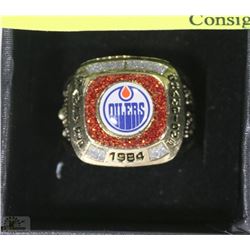 EDMONTON OILERS 1984  REPLICA STANLEY CUP RING