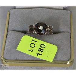 .925 SILVER RING WITH STONES SIZE 6