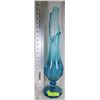 Image 1 : UNUSUAL BLUE ART GLASS VASE
