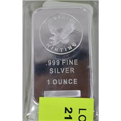 1 OZ SILVER BAR