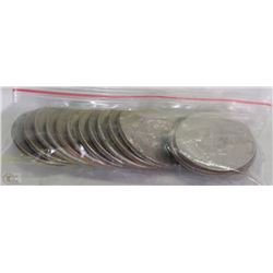 16 KENNEDY 50 CENT PIECES (US)