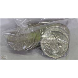 9 CANADIAN FIFTY CENT PIECES INC (7-1982), (1-1969