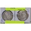 Image 1 : 2 CANADIAN SILVER $1 DOLLAR COINS 1967 & 1958