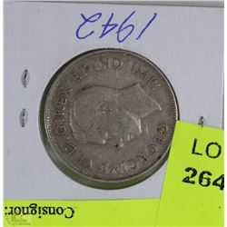 1942 FIFTY CENT PIECE COIN