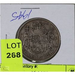 1945 FIFTY CENT PIECE COIN