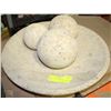 Image 1 : HOME ACCENT STONE BALL CENTER PIECE