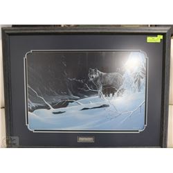 ROD TRIBIGER "EMERALD CREEK WOLVES" WOLVES WINTER