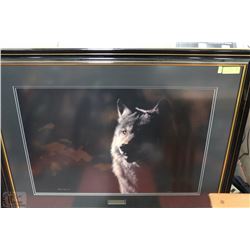 CARL SAMS "OUT OF THE SHADOWS" GRAY WOLF SIGNED