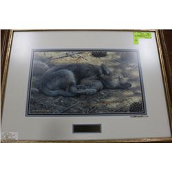 CARL BRENDERS "DOWN FOR THE COUNT" SLEEPING FOX