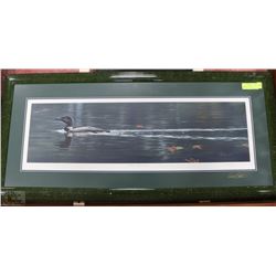 DANIEL SMITH "PARTING REFLECTION" COMMON LOON