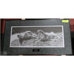 OWEN GARRATT "PAIR BOND" GRAPHITE DRAWING OF 2