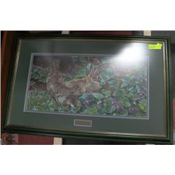 CARL BRENDERS "VIOLET TRAILS AND COTTON TAILS"