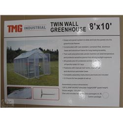 8FT X 10FT TWIN WALL GREEN HOUSE