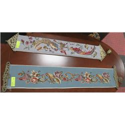 ESTATE PAIR OF TAPESTRY WALL HANGINGS