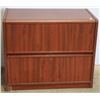 Image 1 : LARGE 2 DRAWER WOODEN FILING CABINET WITH FOLDERS
