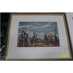 24" X 23" FRAMED ESTATE PICTURE