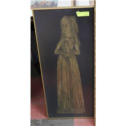 14" X 33" FRAMED ESTATE PICTURE