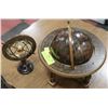 Image 1 : VINTAGE 2PC WOODEN DESKTOP GLOBE SET MADE IN ITALY