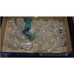FLAT OF MINI BOOT SHAPED SHOT GLASSES AND MORE