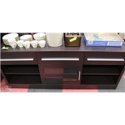 60"X18"X 24"HIGH T.V. ENTERTAINMENT STAND