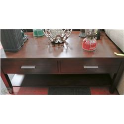 28"X47"X19"HIGH 2 DRAWER COFFEE TABLE