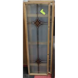 2 STAINED GLASS WINDOW PANES