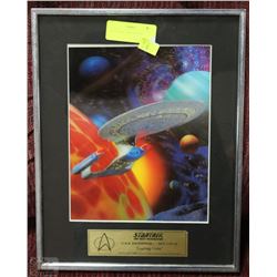 LTD ED STAR TREK 3D PRINT 1995 "LEAVING ORBIT"