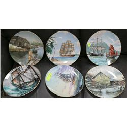 ESTATE SET OF 6 ROYAL DOULTON WALL HANGING SHIP